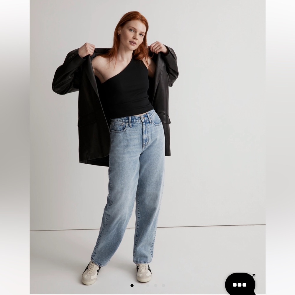 Madewell Curvy Baggy Straight Jeans